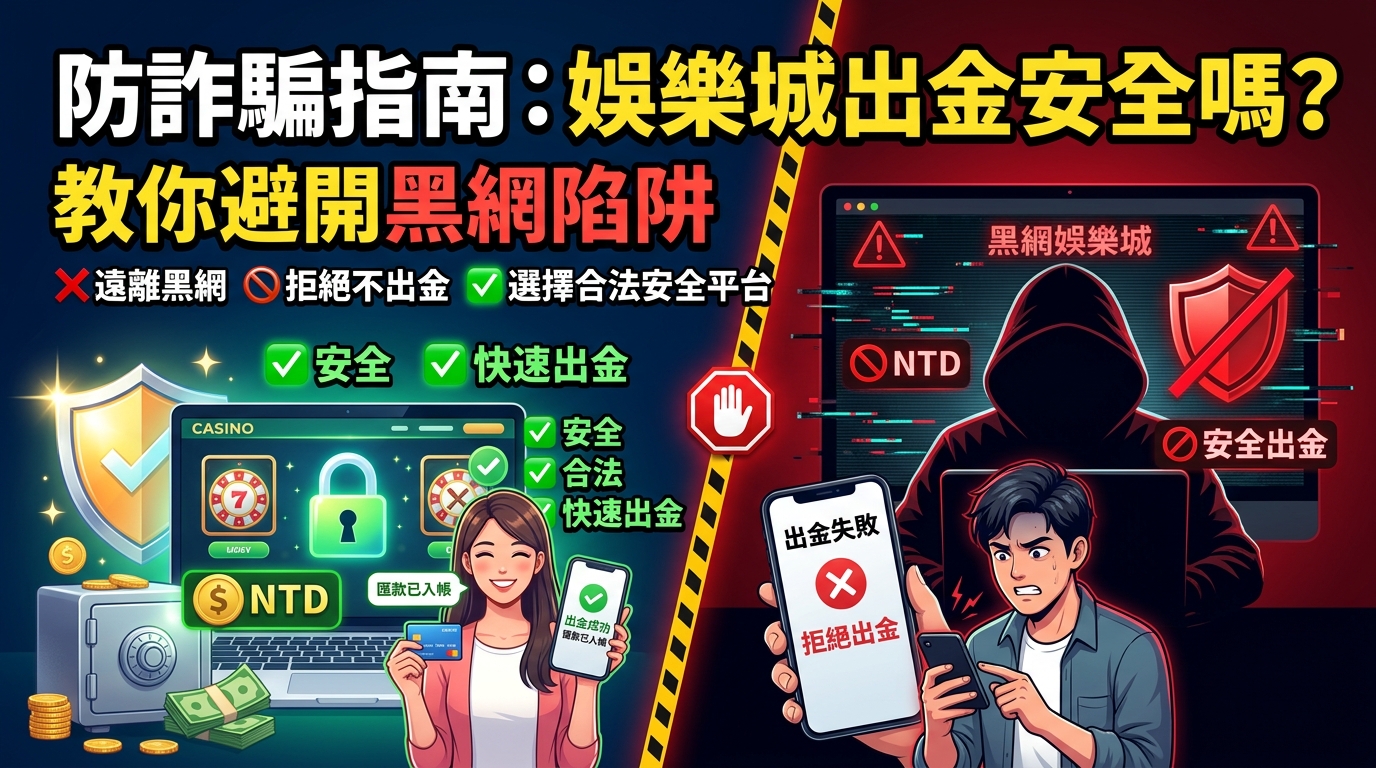 防詐騙指南：娛樂城出金安全嗎？教你避開黑網陷阱